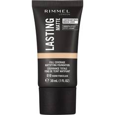 Rimmel London Lasting Matte Foundation 30ml (Various Shades) 010 Warm Porcelain