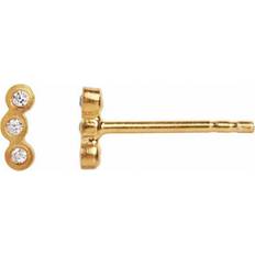 Stine A Three Dots Earring - Gold/Transparent