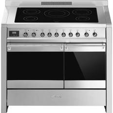 100cm - Convection/ Fan Oven Induction Cookers Smeg A2PYID-81 Stainless Steel