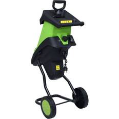 Trituratori da giardino vidaXL Trituratore Da Giardino Elettrico Con 2 Lame Extra 2400 W