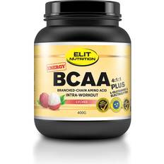 Glutenfri Muskelökare Elit Nutrition BCAA 4: 1: 1 + L-Glutamine Lychee 400g