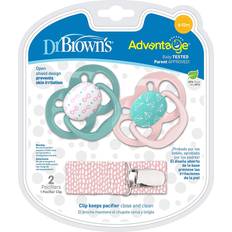 Machine Washable Pacifiers Dr. Brown's Advantage Pacifiers 6-12m 2-pack