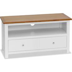 Blanco Bancos vidaXL 247058 TV Bench 90x48cm