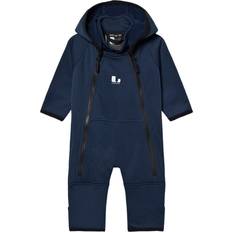 Pojkar Fleeceoveraller Barnkläder Lindberg Milano Baby Overall - Navy