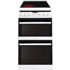 50cm - Black Ceramic Cookers Amica AFC5550WH Black, White