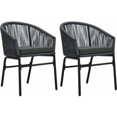 Acier Chaises de Jardin vidaXL 48137 2-pack Chaise de jardin pour repas