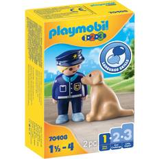 Playmobil Toy Figures Playmobil Police Officer with Dog 70408