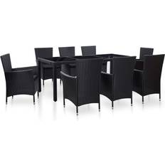 vidaXL 45976 Matgrupp, 1 Bord inkl. 8 Stolar