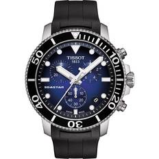 Tissot Nessun Indice Orologi da polso Tissot Seastar 1000 Blue-Dial & Black Rubber Chronograph, 45.5mm