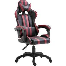 Sedie da gioco vidaXL Sedia Da Gaming Rosso Vino In Similpelle