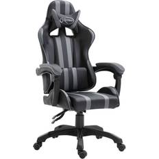 PU-Leder Gaming-Stühle vidaXL Reclining Mechanism Gaming Chair - Black/Grey