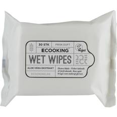 Ecooking Blødgørende Ansigtsrens Ecooking Wet Wipes 30-pack