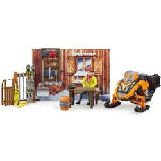 Bruder Play Set Bruder Mountain Hut with Snowmobile 63102