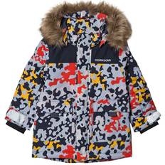 Didriksons Kid's Polarbjörnen Printed Parka - Cloud Blue Algae (503533-955)