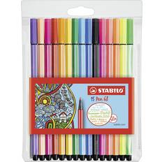 Crayons de Couleur Stabilo Pen 68 Premium Coloring Felt Tip Pen 15-pack