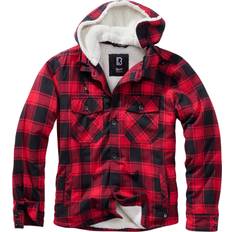 Herren - Natur Bekleidung Brandit Lumber Jacket - Red/Black