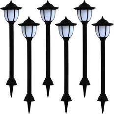 Black Ground Lighting vidaXL Solar Ground Lighting 28.7" 6pcs