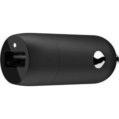 Belkin Carica Veloce 3.0 - Caricabatterie per cellulare Batterie e Caricabatterie Belkin USB-A Kfz-Ladegerät, 18W Quick Charge, schwarz CCA002btBK