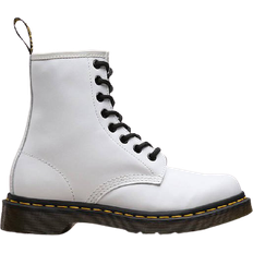 44 - Blanc Bottes Dr. Martens 1460 Smooth Leather Lace Up Boots - White