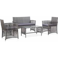 Conjuntos de Sala de Exterior vidaXL 46437 Outdoor Lounge Set, 1 Table incl. 2 Chairs & 1 Sofas