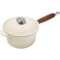 Beige Øvrige kasseroller Le Creuset Meringue Tradition Cast Iron med låg 18cm