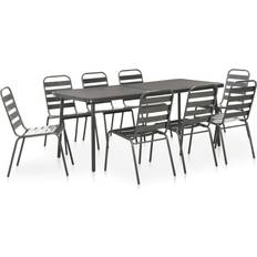 vidaXL 46633 Patio Dining Set, 1 Table incl. 8 Chairs