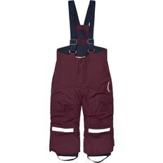 Violet Pantalons Thermiques Didriksons Idre Kids Pants 4 Purple Unisex