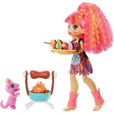 Mattel Cave Club Wild About BBQs with Emberly Doll & Dinosaur Pet