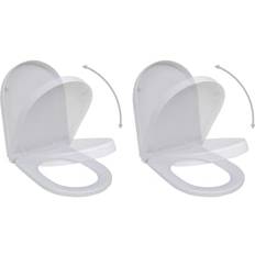 vidaXL Toiletbrillen Met Soft-Close Deksels 2 St