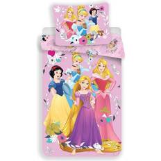 Prinsesser Sengesæt Børneværelse Borg Design Disney Princess Bed Linen 100x140cm