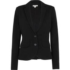 Cotton - Women Blazers Whistles Slim Jersey Jacket - Black