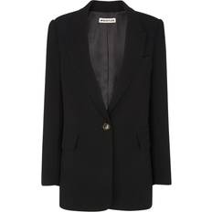 Whistles Crepe Boyfriend Blazer - Black