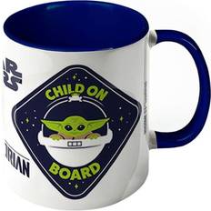 Bleu Tasses Pyramid International Star Wars The Mandalorian Child On Board Mug 31.5cl