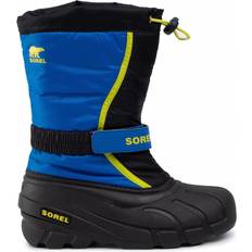 Drawstring Winter Shoes Sorel Youth Flurry - Black/Super Blue