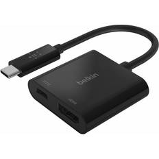 USB C - HDMI/USB C PD M-F Adapter
