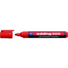 Edding 300 Permanent Marker Red 10pcs