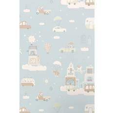 Majvillan Kindertapete Above the Clouds Soft Blue blu/blu chiaro