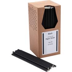 Straws Black 250-pack