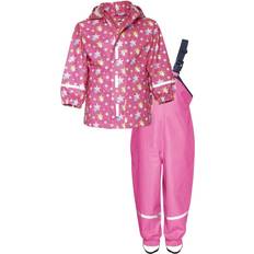 Playshoes Conjunto lluvia Estrellas rosa