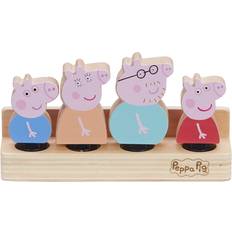 Peppa Pig Beeldjes Character Peppa 4-delige familie in hout