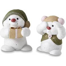 Klarborg snemænd Klarborg Ejner & Elvine Snowmen 2020 White Julepynt 6cm 2stk