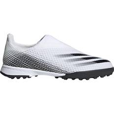 EVA Chaussures de football adidas Junior X Ghosted.3 Laceless TF - Cloud White/Core Black/Cloud White