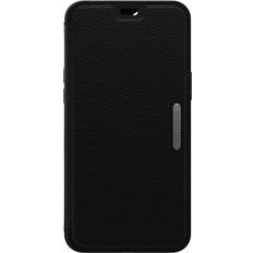 Black Wallet Cases OtterBox Strada Series Case for iPhone 12 Pro Max