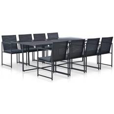 vidaXL 44445 Patio Dining Set, 1 Table incl. 8 Chairs