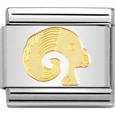 Oro Ciondoli e Pendenti Nomination Composable Classic Link Aries Charm - Silver/Gold