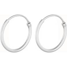 Pernille corydon plain hoops Pernille Corydon Tiny Plain Hoops - Silver