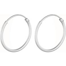 Pernille corydon plain hoops Pernille Corydon Micro Plain Hoops - Silver