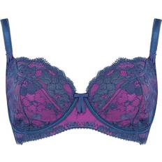 Pour Moi Amour Underwired Non Padded Bra - Blue/Pink