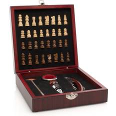 Acciaio inossidabile Attrezzature da Bar InnovaGoods Chess & Wine Set da bar 37pcs