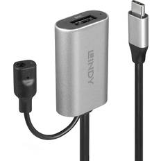 Lindy USB C-USB A/3.5mm 3.1 Gen.1 M-F 5m